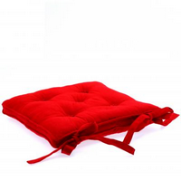 Lot de 2 Galettes/coussins de chaise rouges