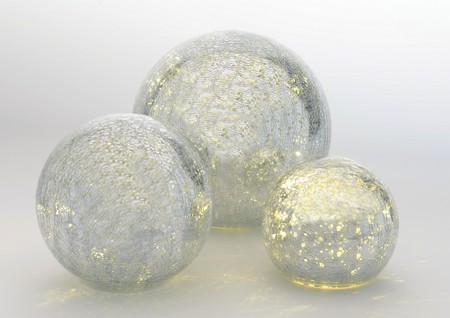 Boule lumineuse champagne