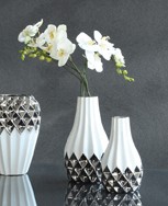 Vase Royal blanc/argent