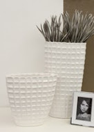 Vase design blanc Opus